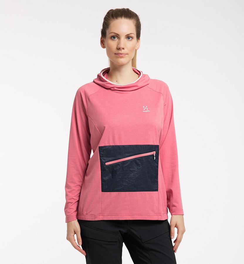 Haglöfs Mirre Mid Layer Pink/Blue For Womens EGXPL3925 Australia